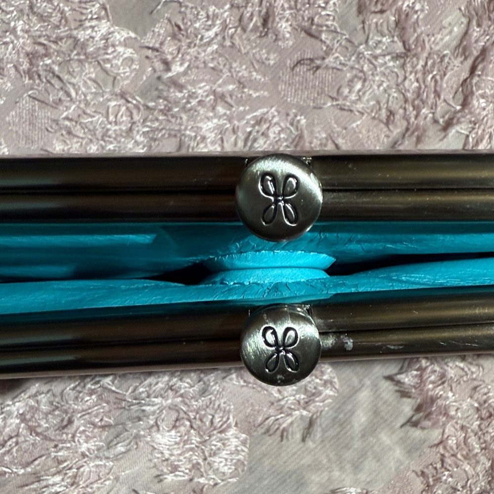 HOBO Blue Lauren Leather Clutch - Picture 10 of 12